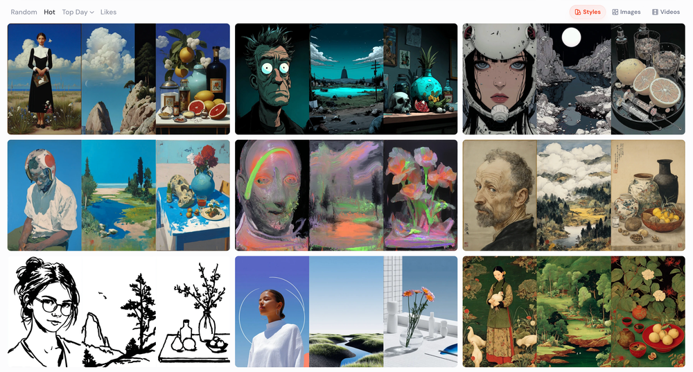 Midjourney Style Explorer was ist neu?  Er ist mächtiger als du denkst!